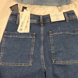 Zara Women's Classic Blue Straight Leg Jeans
